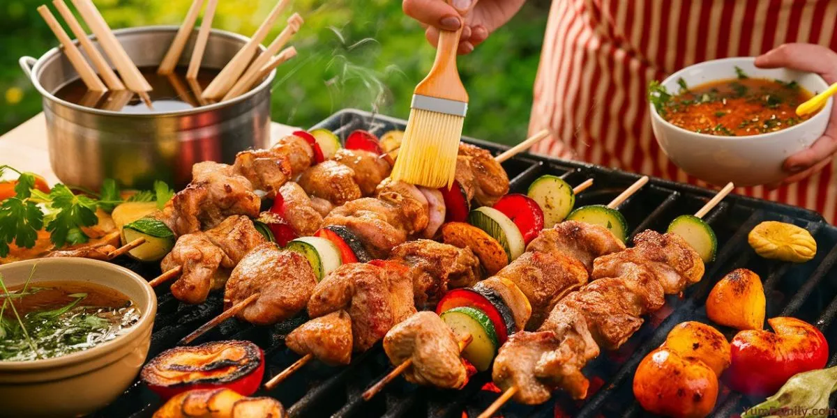 How do you keep chicken skewers from drying out?