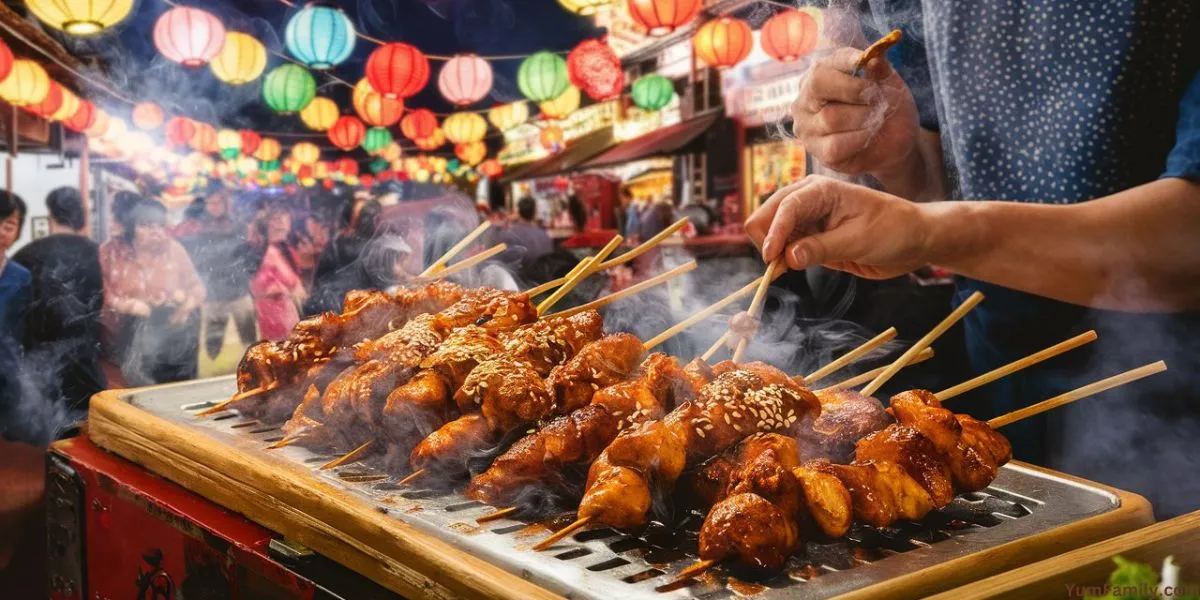 What is the Chinese chicken on a stick called?