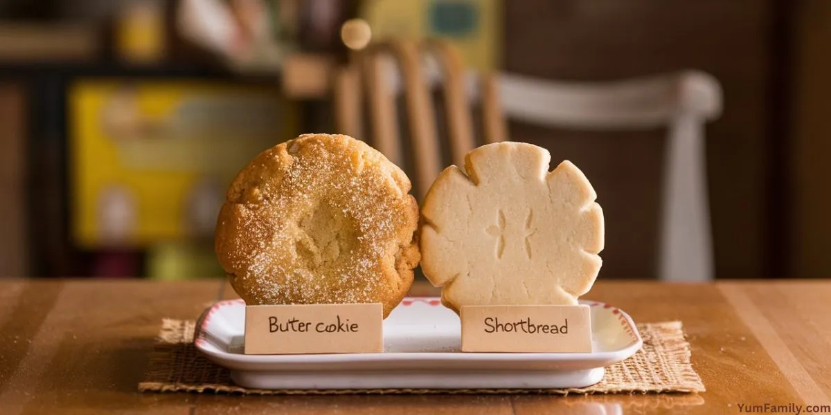 What is the difference between a butter cookie and shortbread cookie?