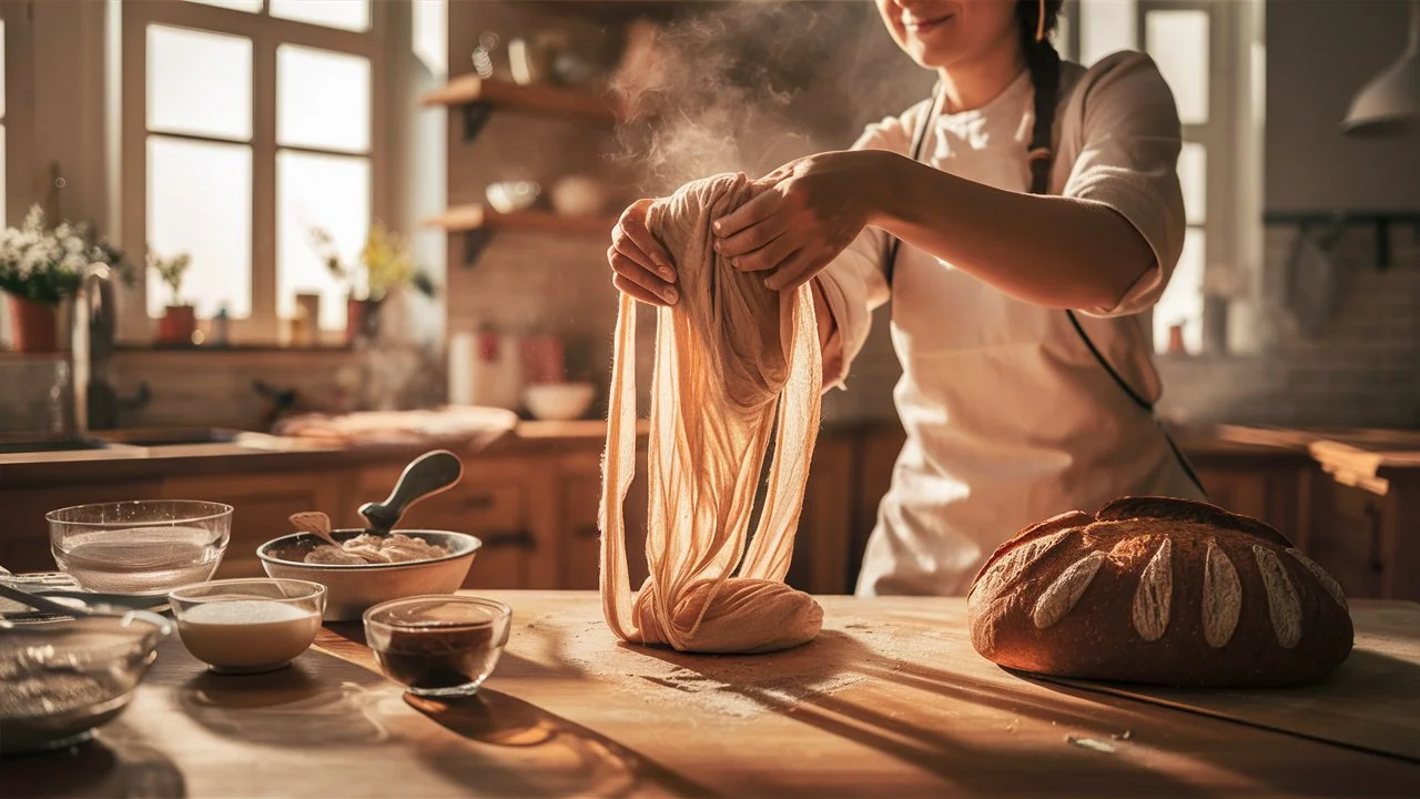 What makes gluten free bread stretchy?