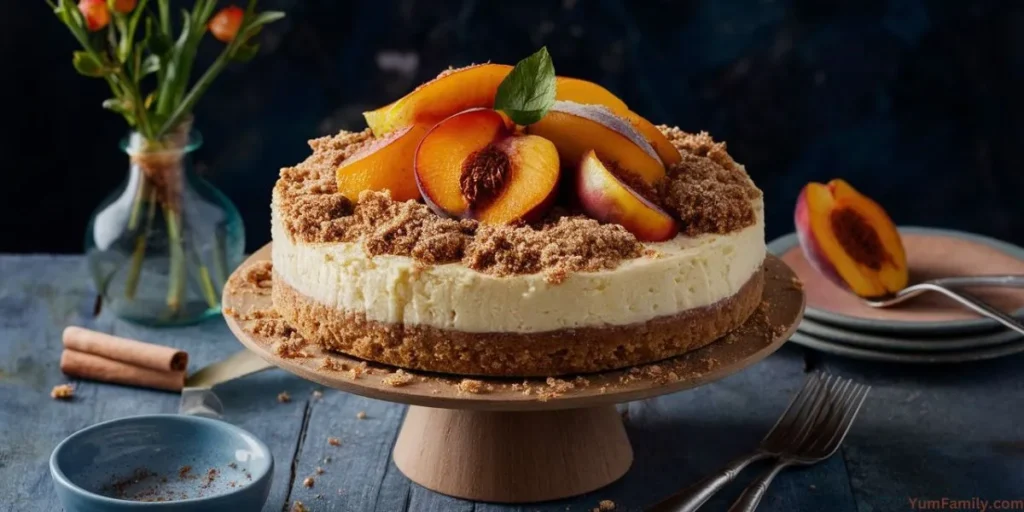 peach cobbler cheesecake recipe