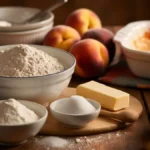 What is peach cobbler crust made of?